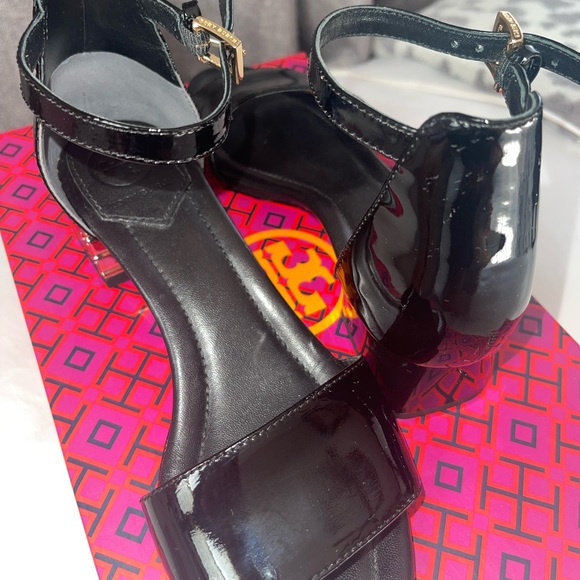 Tory Burch Patent Leather Sandal Heels - Picture 11 of 13